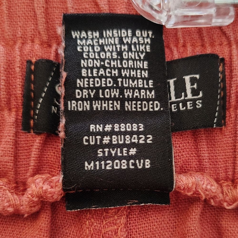 SoundStyle Country Rust Linen Blend Elastic Waist… - image 12